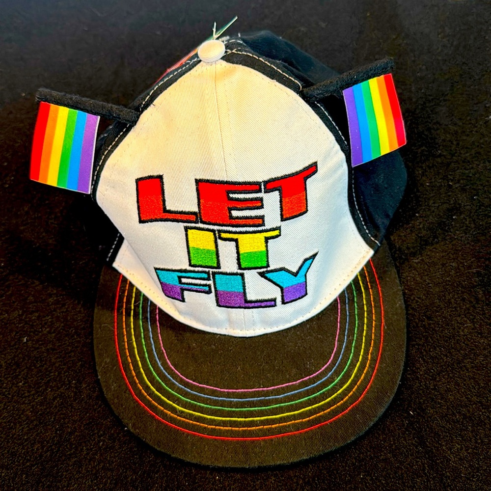 🌈 BNWT “Let it Fly” gay pride LGBTQ trucker hat - adjustable, snapback hat